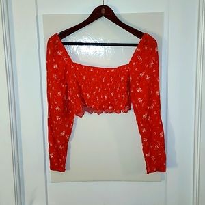 Crop top shirt womens